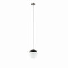 Modway Stellar 1-Light Pendant Light in Opal Polished Nickel, 7 x 7 x 70, Silver