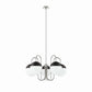 Modway Stellar 5-Light Chandelier in Opal Polished Nickel