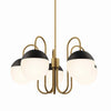 Stellar 5-Light Chandelier - No Shipping Charges MDY-EEI-5658-OPA-SBR