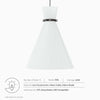 Starlight 1-Light Pendant Light - No Shipping Charges MDY-EEI-5659-WHI-PON