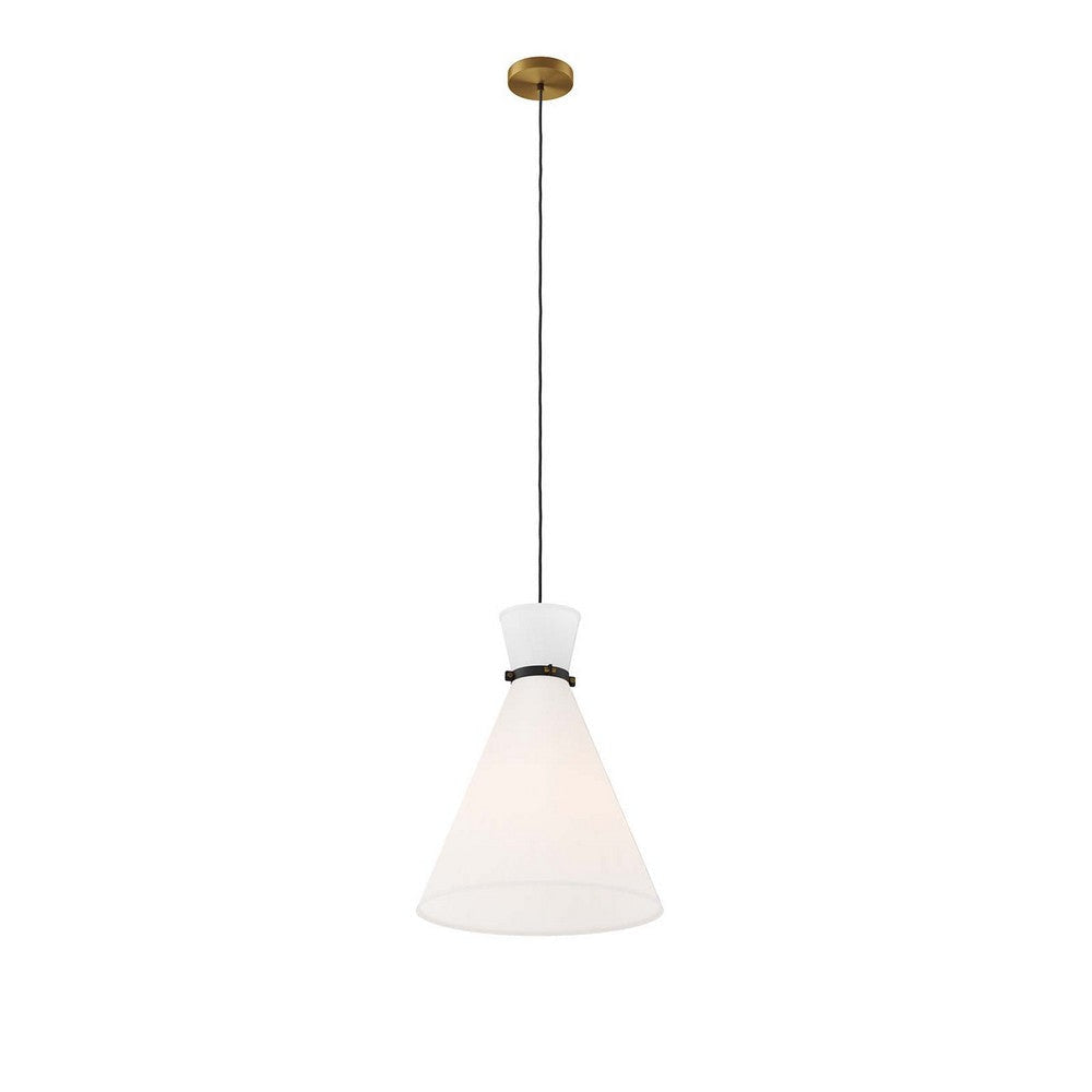 Starlight 1-Light Pendant Light - No Shipping Charges MDY-EEI-5659-WHI-PON