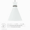 Starlight 1-Light Pendant Light - No Shipping Charges MDY-EEI-5659-WHI-PON