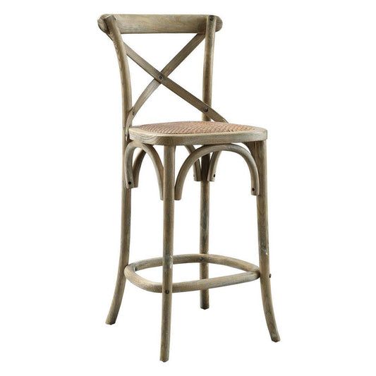 Modway Gear Counter Stool with Gray Finish EEI-5667-GRY