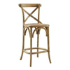 Modway Gear Counter Stool in Natural, 19 x 17.5 x 39.5