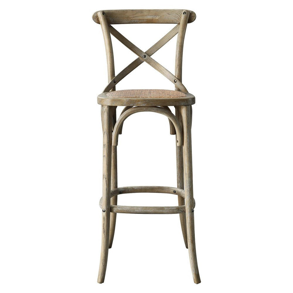 Modway Gear Bar Stool with Gray Finish EEI-5668-GRY MDY-EEI-5668-GRY