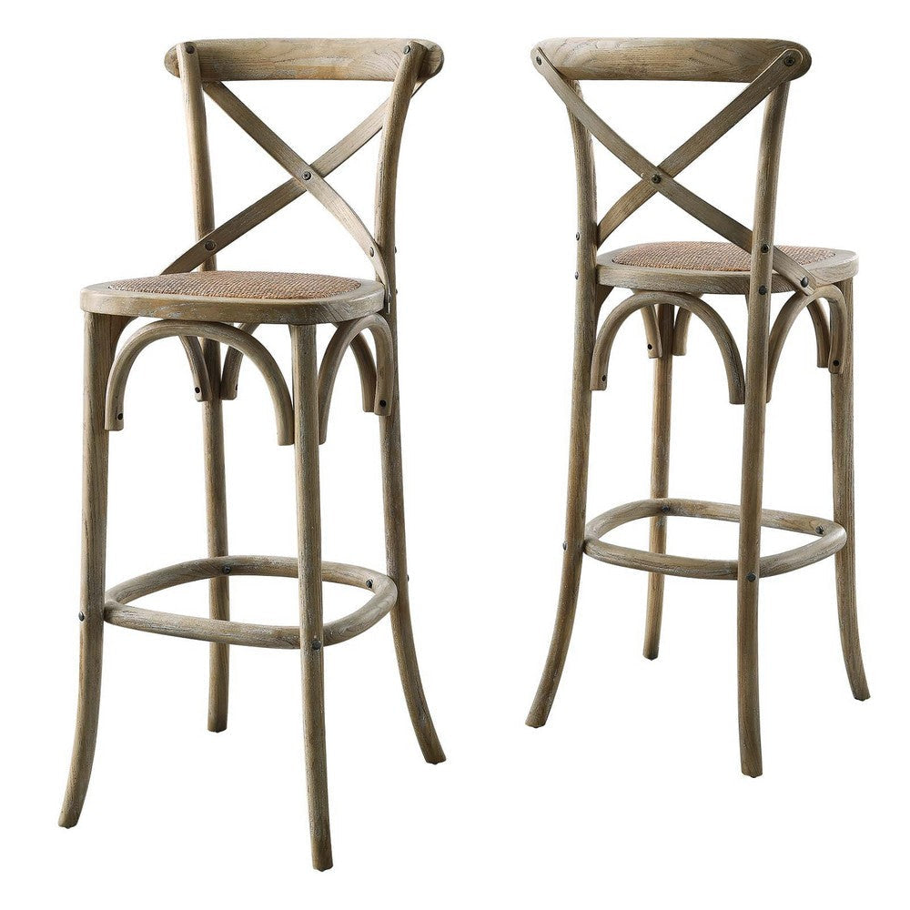 Modway Gear Bar Stool with Gray Finish EEI-5668-GRY MDY-EEI-5668-GRY