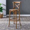 Gear X-Back Wood Bar Stool in Walnut By Modway