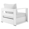 Tahoe Outdoor Patio Powder-Coated Aluminum Armchair MDY-EEI-5675-WHI-WHI