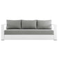 Modway Tahoe Outdoor Patio Powder-Coated Aluminum Sofa White Gray MDY-EEI-5676-WHI-GRY