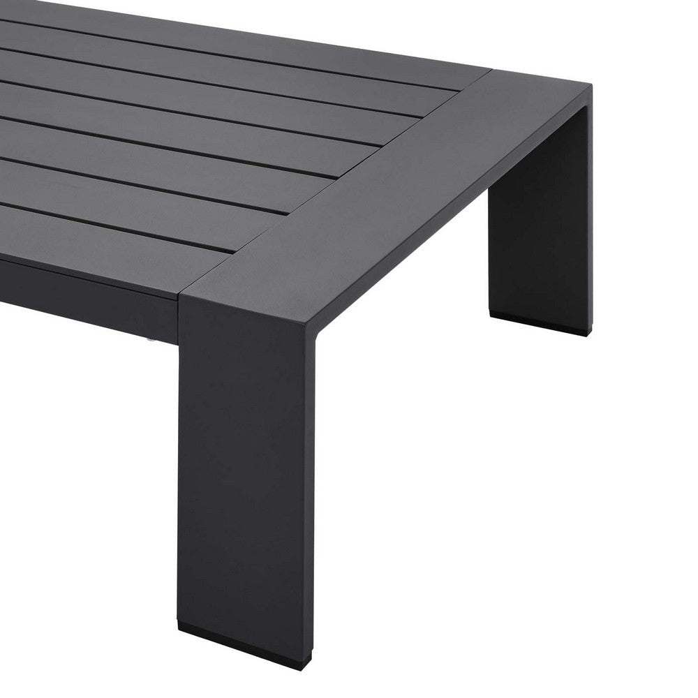 Tahoe Outdoor Patio Powder-Coated Aluminum Coffee Table - No Shipping Charges MDY-EEI-5677-GRY