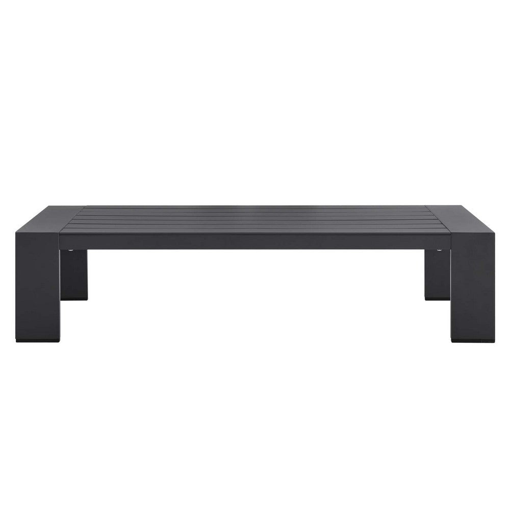 Tahoe Outdoor Patio Powder-Coated Aluminum Coffee Table - No Shipping Charges MDY-EEI-5677-GRY