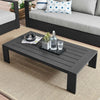 Tahoe Outdoor Patio Powder-Coated Aluminum Coffee Table - No Shipping Charges MDY-EEI-5677-GRY