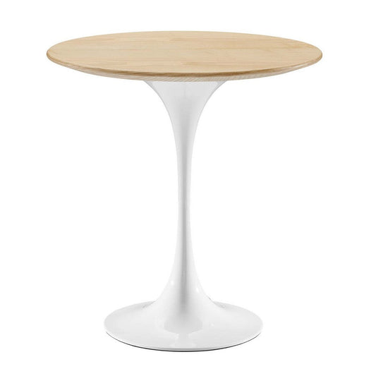 Modway Lippa Side Table, White Natural