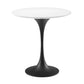 Modway Lippa Round 20" Side Table in Black White