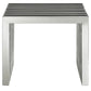 Gridiron Small Stainless Steel Bench - No Shipping Charges MDY-EEI-569-SLV