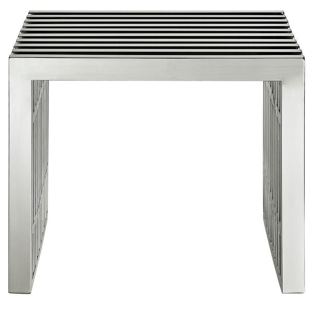 Gridiron Small Stainless Steel Bench - No Shipping Charges MDY-EEI-569-SLV