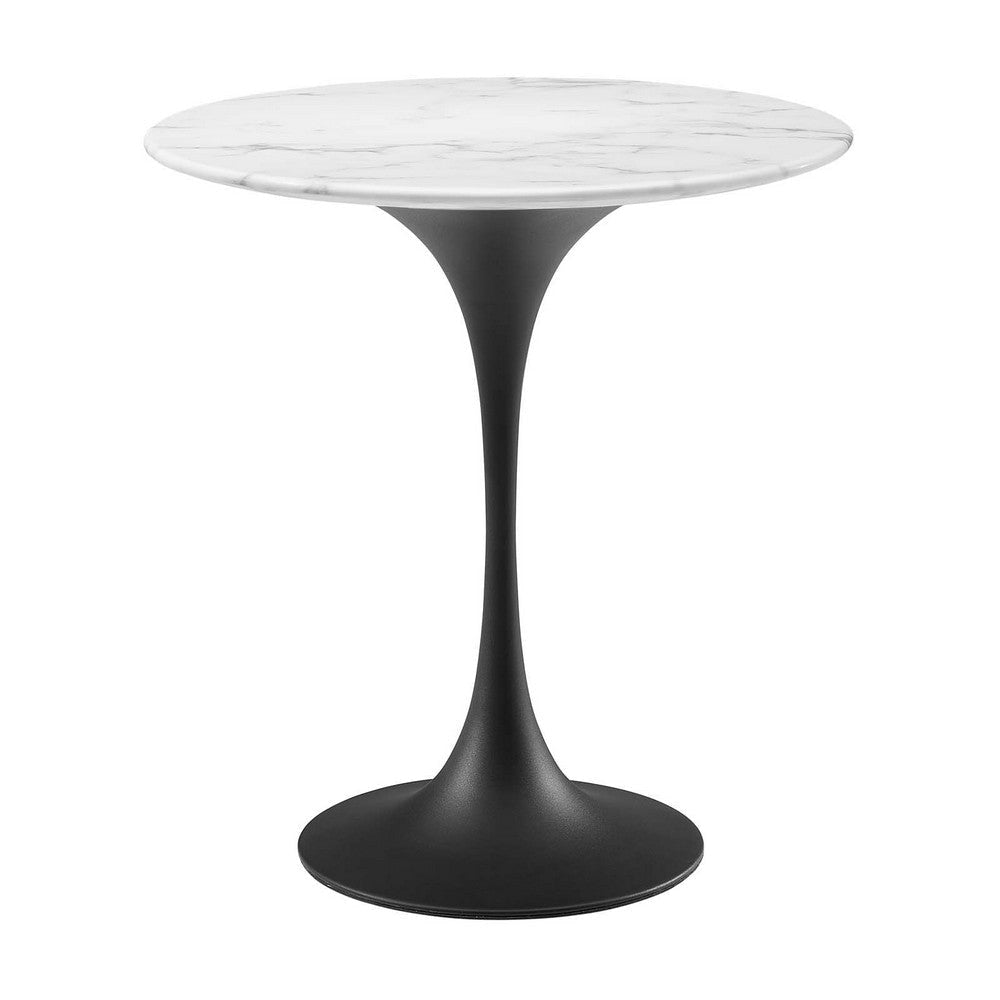 Modway Lippa Side Table, Black White