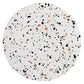 Modway Verne Round 28’’ Terrazzo Dining Table in Gold White MDY-EEI-5701-GLD-WHI