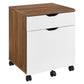 Envision Wood File Cabinet - No Shipping Charges MDY-EEI-5706-WAL-WHI