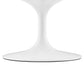 Modway Lippa Round 36’’ Terrazzo Coffee Table in White White MDY-EEI-5719-WHI-WHI