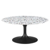 Modway Lippa Terrazzo Side Table, 36", Black White