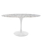 Modway Lippa Terrazzo Side Table, 60", White White