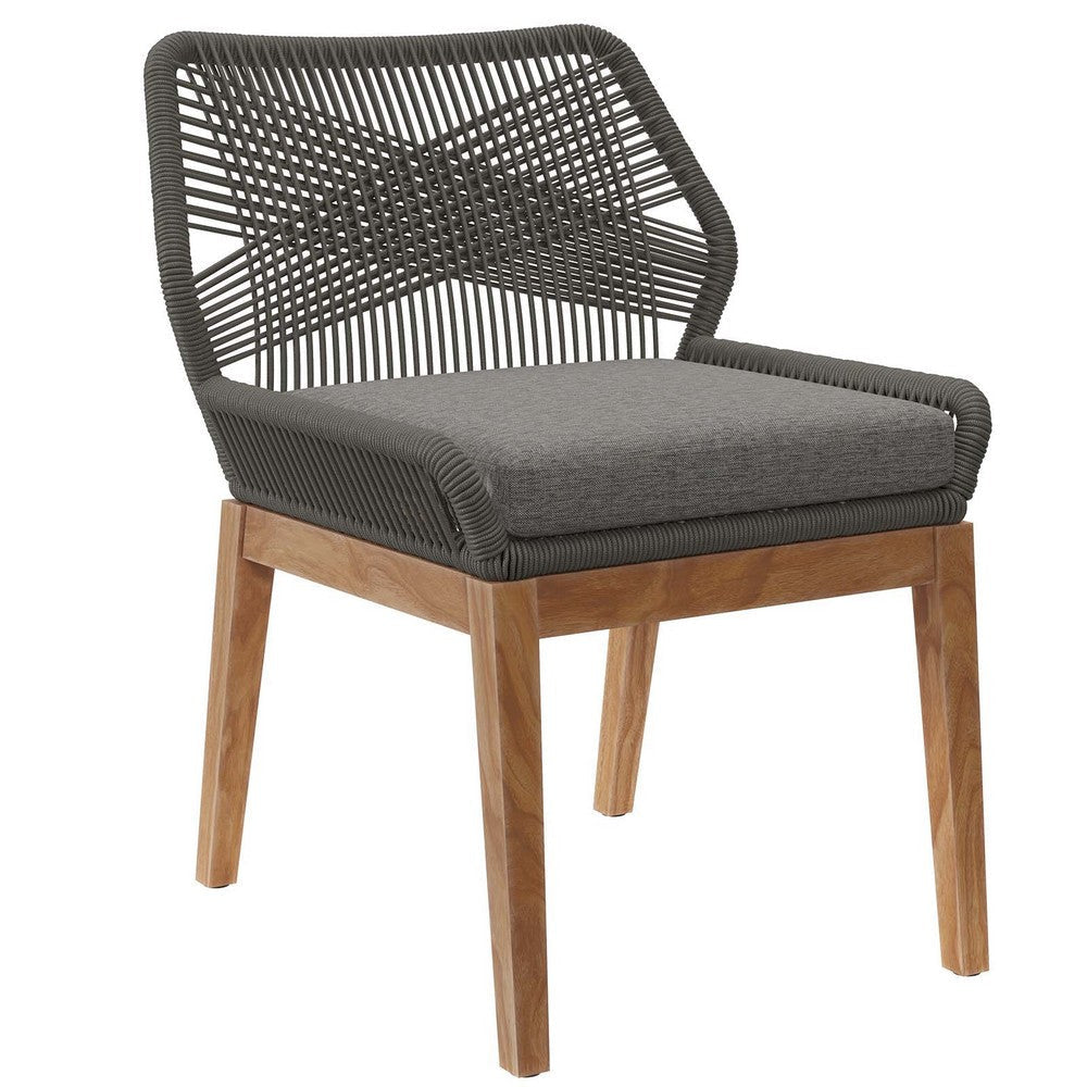 Wellspring Outdoor Patio Teak Wood Dining Chair