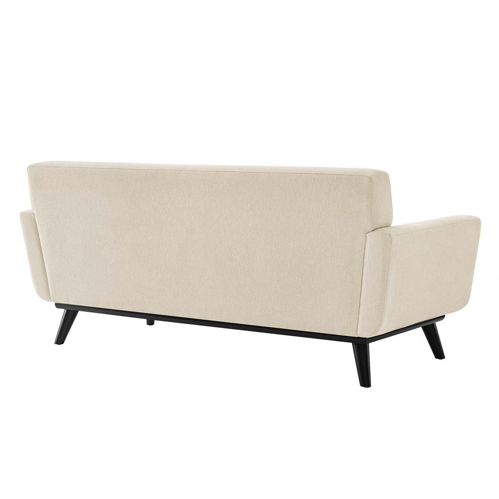 Modway Engage Modern Tufted Back Textured Fabric Loveseat in Beige MDY-EEI-5759-BEI