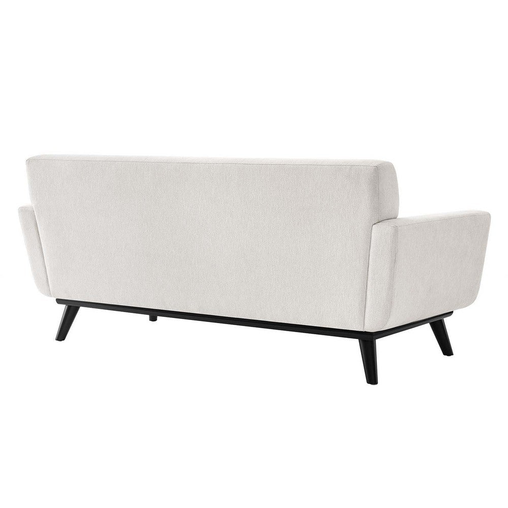 Modway Engage Modern Tufted Back Textured Fabric Loveseat in Ivory MDY-EEI-5759-IVO