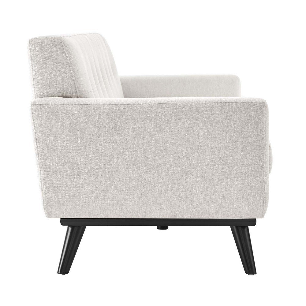 Modway Engage Modern Tufted Back Textured Fabric Sofa in Ivory MDY-EEI-5760-IVO