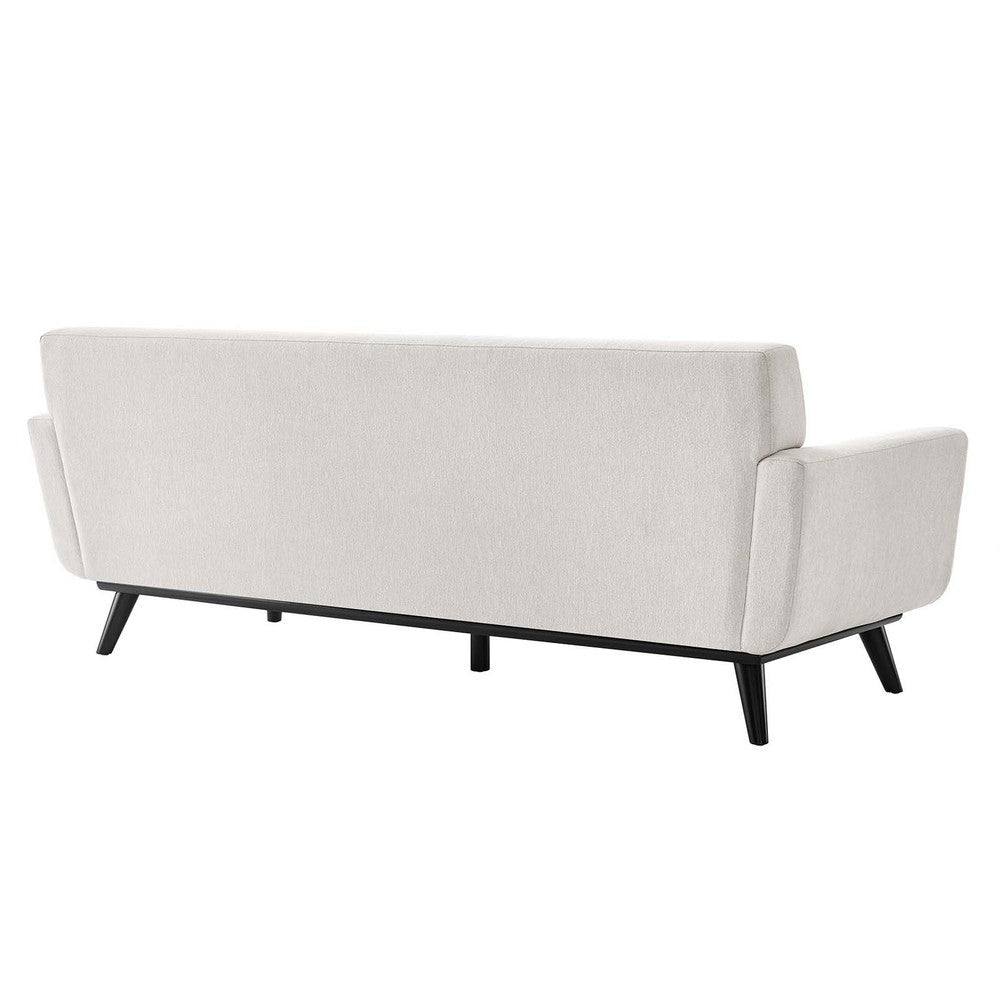 Modway Engage Modern Tufted Back Textured Fabric Sofa in Ivory MDY-EEI-5760-IVO