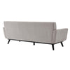 Modway Engage Modern Tufted Back Textured Fabric Sofa in Light Gray MDY-EEI-5760-LGR