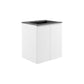 Modway Bryn Wall-Mount Bathroom Vanity, 24 Inch, White Black