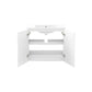 Modway Bryn Wall-Mount Bathroom Vanity 30 Inch White White MDY-EEI-5778-WHI-WHI