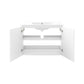 Modway Bryn Wall-Mount Bathroom Vanity 36 Inch White White MDY-EEI-5779-WHI-WHI