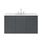 Modway Bryn Wall-Mount Bathroom Vanity 48 Inch Gray White MDY-EEI-5780-GRY-WHI