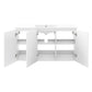 Modway Bryn Wall-Mount Bathroom Vanity 48 Inch White White MDY-EEI-5780-WHI-WHI