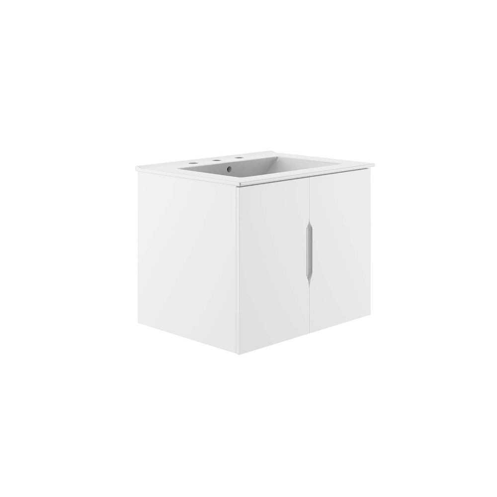 Modway Vitality 24" Bathroom Vanity, 24 Inch, White White