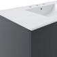 Modway Vitality 36’’ Bathroom Vanity 36 Inch Gray White MDY-EEI-5783-GRY-WHI