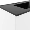 Modway Vitality 36’’ Bathroom Vanity 36 Inch White Black MDY-EEI-5783-WHI-BLK