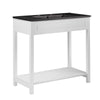 Modway Altura 36" MDF Ceramic and Particleboard Bathroom Vanity in White/Black