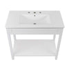 Modway Altura 36’’ MDF Ceramic and Particleboard Bathroom Vanity in White MDY-EEI-5799-WHI-WHI