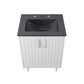 Modway Augusta 24’’ Bathroom Vanity Cabinet with Ceramic Vessel Sink Basin White Black MDY-EEI-5800-WHI-BLK