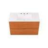 Modway Scenic Wall-Mount Bathroom Vanity Cabinet-with Ceramic Sink 36 Inch Cherry White MDY-EEI-5813-CHE-WHI