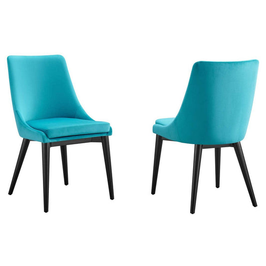 Modway Viscount Dining Chair, Set of 2, Blue