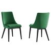 Modway Viscount Dining Chair, Set of 2, Emerald