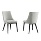 Modway Viscount Dining Chair, Set of 2, Light Gray