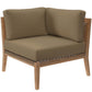 Modway Clearwater Corner Chair, Gray Light Brown