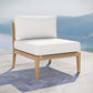 Clearwater Outdoor Patio Teak Wood Armless Chair - No Shipping Charges MDY-EEI-5856-GRY-GPH