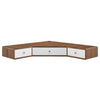 Transmit 47’ Wall Mount Corner Walnut Office Desk - No Shipping Charges MDY-EEI-5862-WAL-WHI